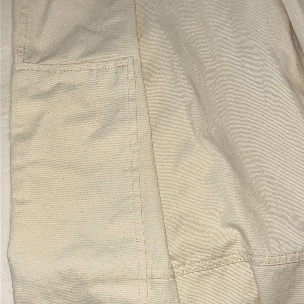 ZARA High-Waisted Wide-Leg belted pants with asymmetric pockets on legs NWOT - Picture 9 of 13